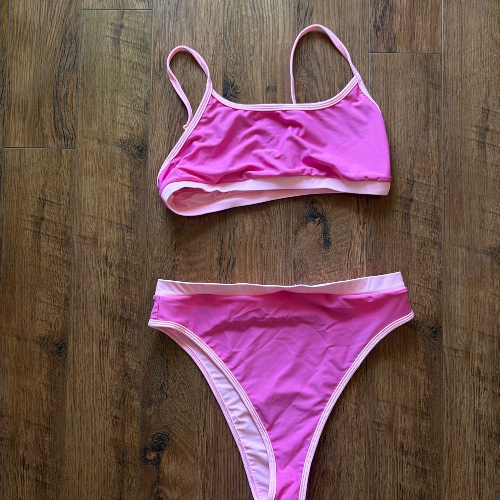 Pink Two-Piece Bikini Set
